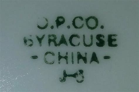 syracuse china o.p.c.o a-11 - Syracuse China diamond code.